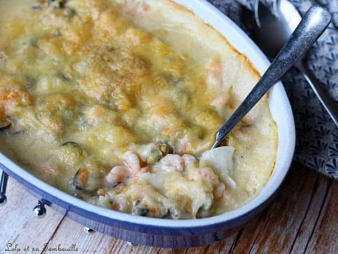 gratin de cabillaud aux crevette,gratin cabillaud crevettes,gratin poisson crevettes,gratin poisson crevettes moules,gratin de cabillaud aux crevettes