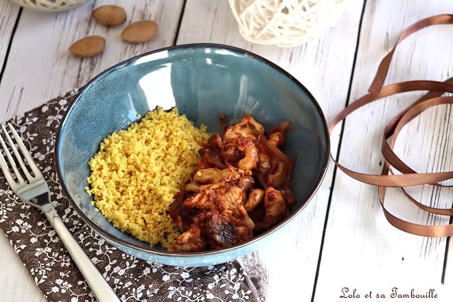 Poulet épicé aux noix de cajou,poulet épicé,recette poulet épicé mijoteuse