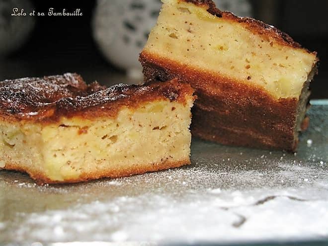 Gâteau-Clafoutis léger aux pommes et amandes