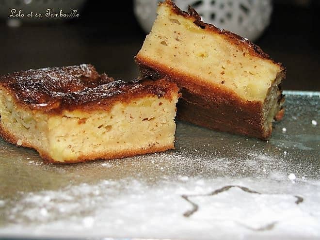 Gâteau-Clafoutis léger aux pommes & amandes