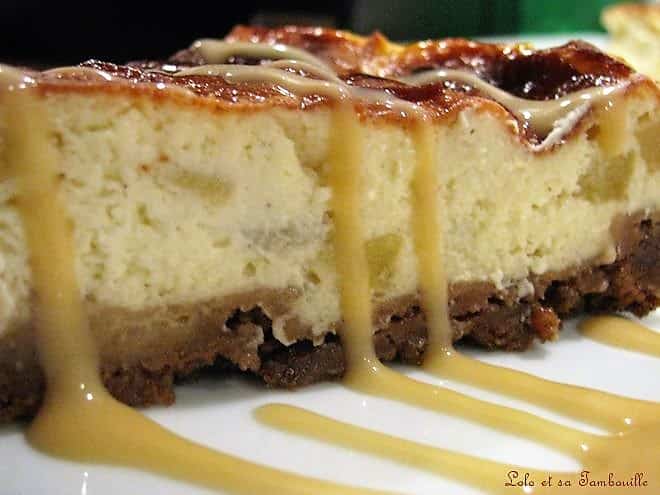Cheesecake à la pomme & caramel au beurre salé