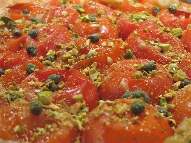 Tatin de tomates aux pistaches