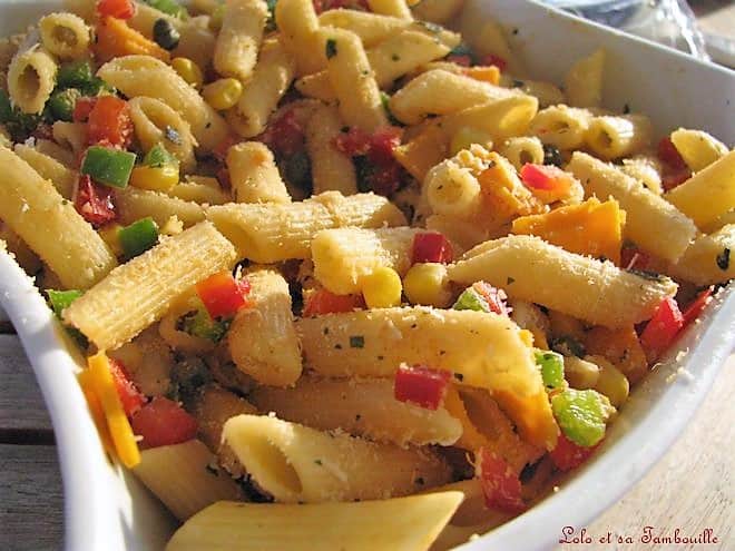 Salade tricolore à la mimolette & parmesan