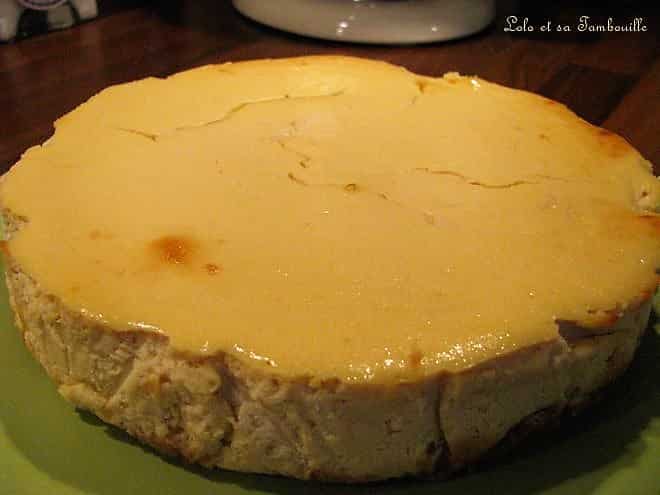 Cheesecake à la confiture de lait & éclats de caramels au beurre salé