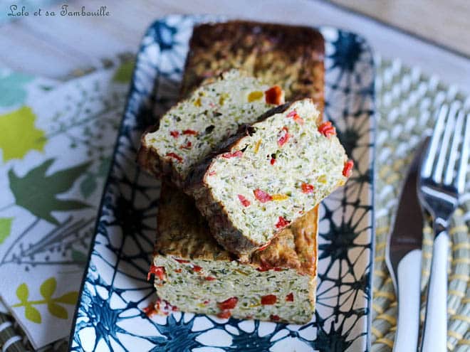 Terrine de courgettes,poivron,recette légère