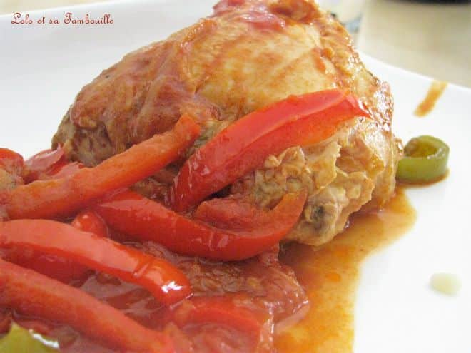 Poulet basquaise