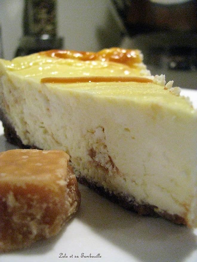 Cheesecake aux cookies & butter fudge