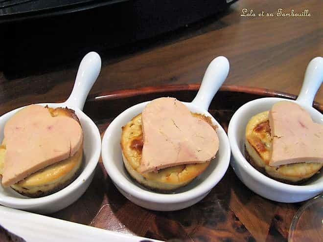 Mini cheesecakes au foie gras