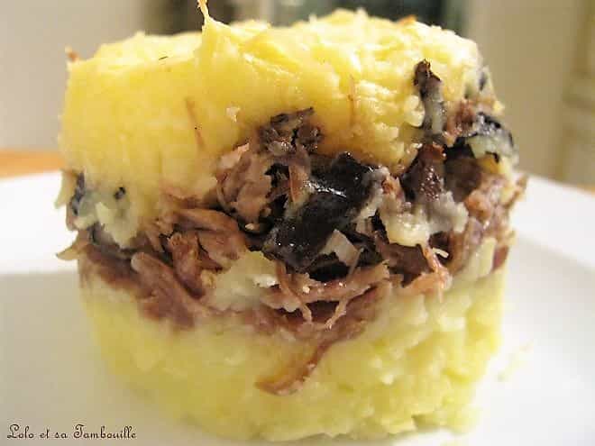 Parmentier au confit de canard