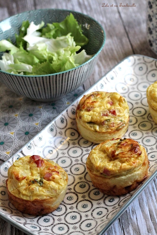 Quiches jambon & moutarde