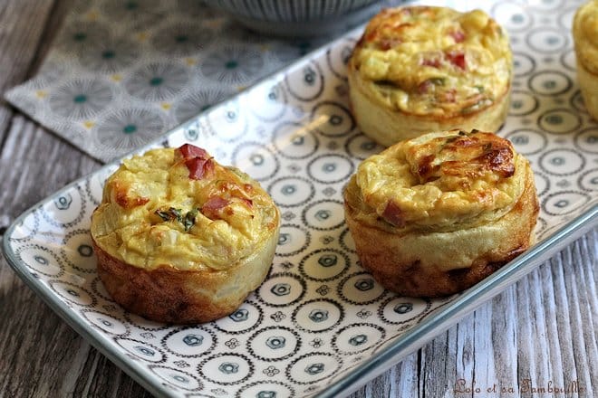 Quiches jambon & moutarde