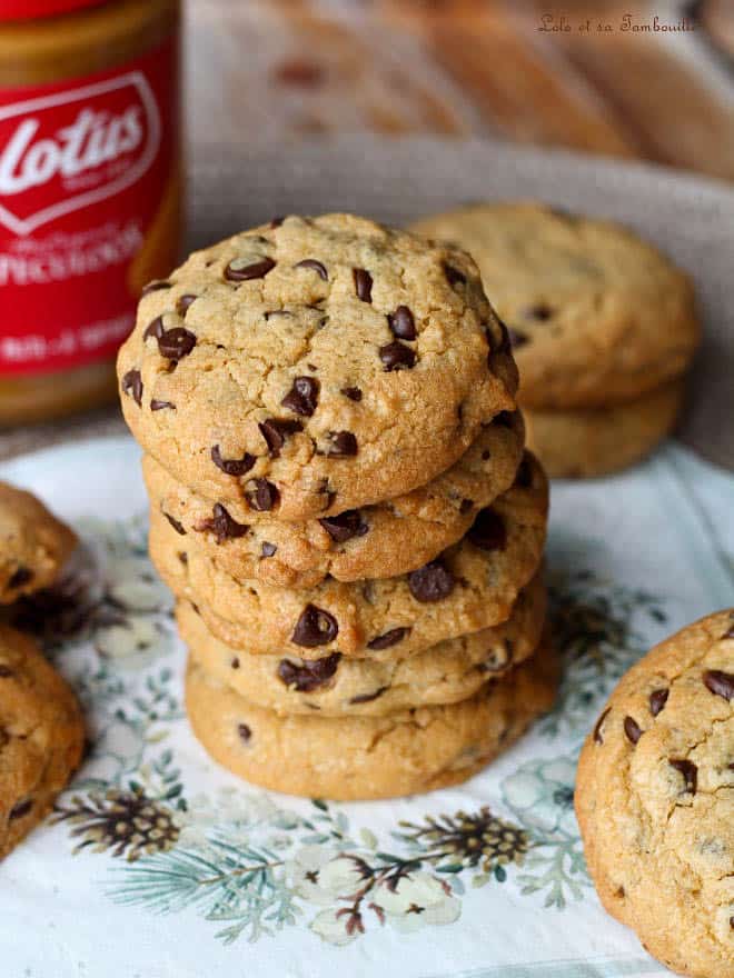 cookies spéculoos, recette cookies avec pâte de spéculoos