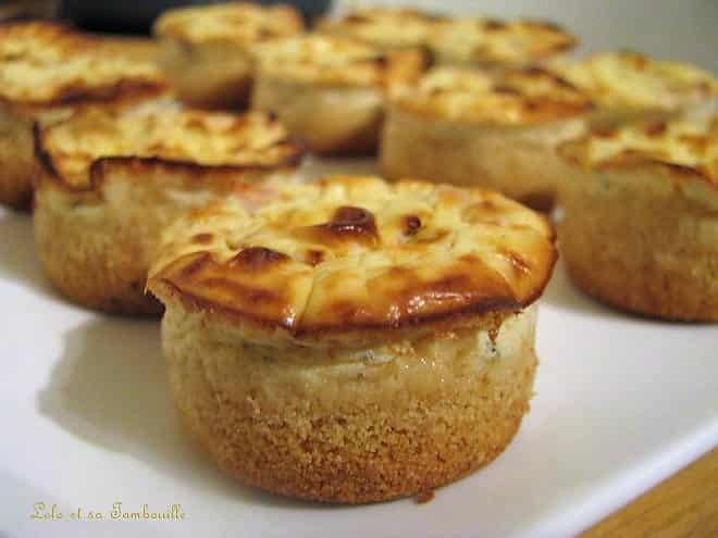 Mini cheesecakes aux tomates séchées & jambon