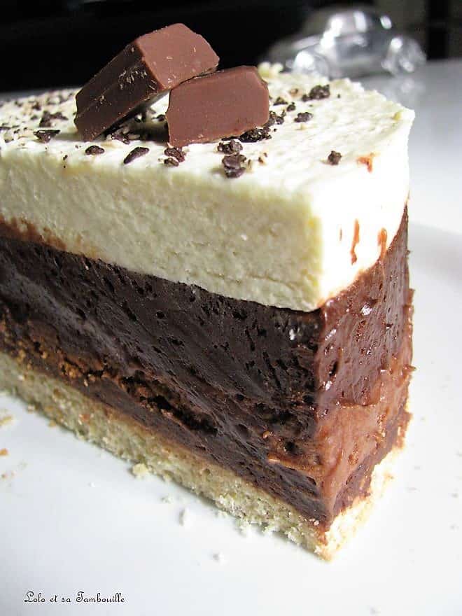 Gâteau aux trois chocolats