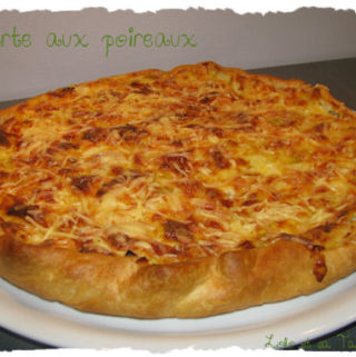 Tarte fondante aux poireaux