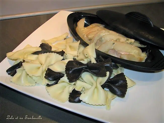 Papillotes de saumon à la poire & roquefort Papillotes de saumon à la poire