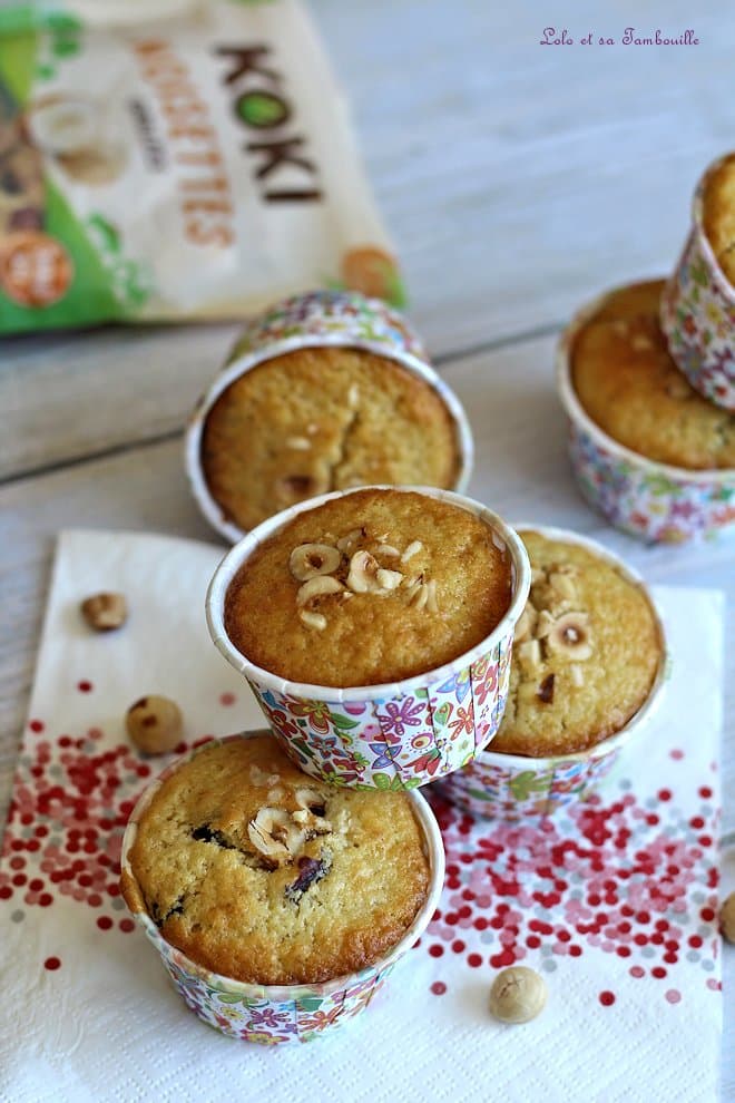 Muffins éclats de noisettes & pépites chocolat
