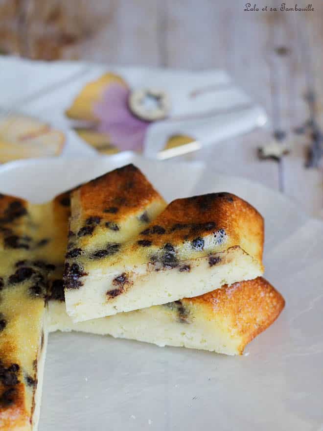 Gâteau au fromage blanc {sans blancs d'oeufs montés en neige}