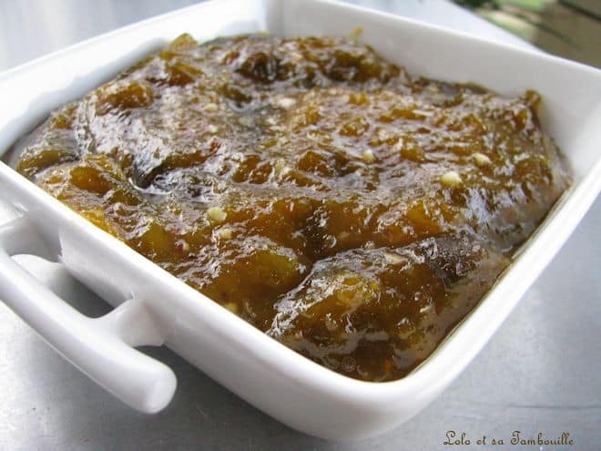 Compotée de prunes au miel & amandes
