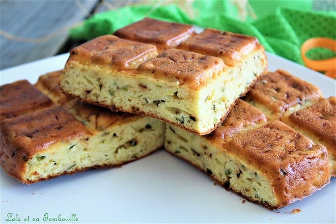 Gâteau de courgette au fromage frais