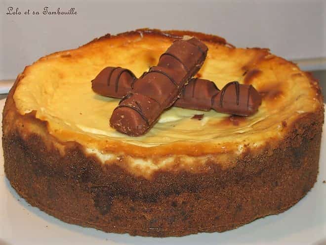 Cheesecake aux Kinder Bueno