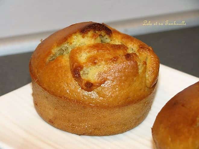 Muffins amande au coeur de pralinoise