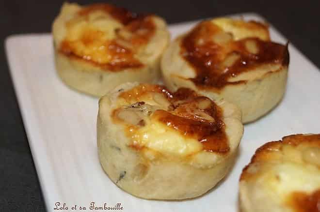 Quichettes au fromage fondu