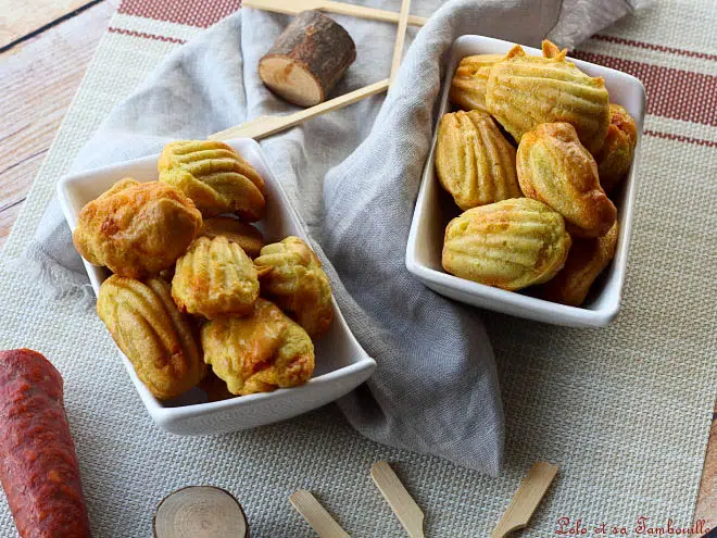 Madeleines au chorizo,madeleines au chorizo et parmesan,madeleine au chorizo guy demarle,madeleine au chorizo sans beurre