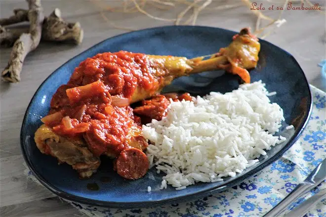 Poulet au chorizo