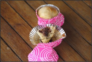 muffins au mait de coco coeur de nutella afaurore