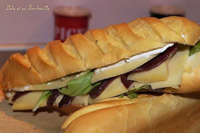 Sandwich au morbier & magret