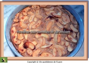 clafoutis pommes et carambars Flaure