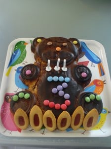 gâteau ourson au chocolat praliné florence