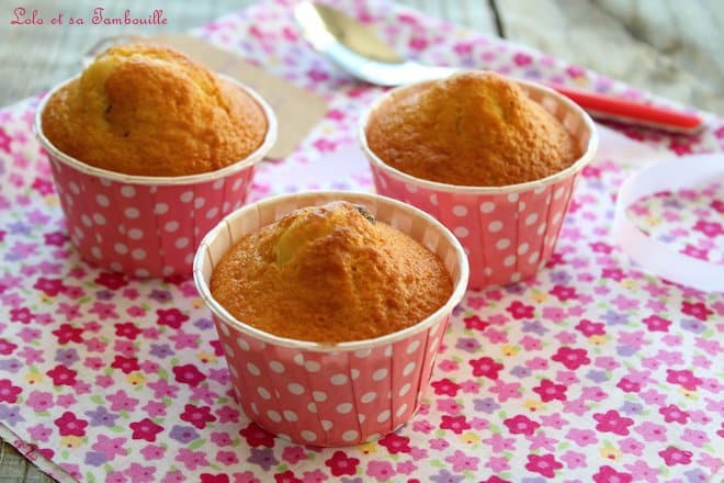 Muffins à la fleur d'oranger & pépites de chocolat