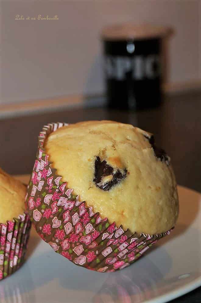 Muffins au lait ribot & chunks de chocolat