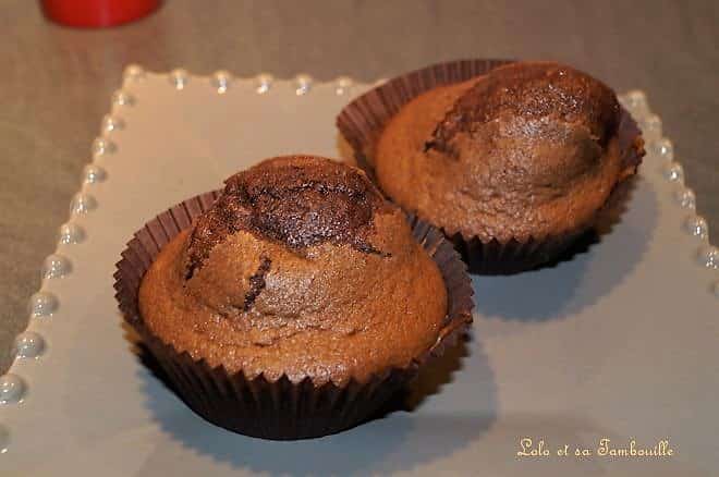 Muffins au Nutella & pépites de chocolat