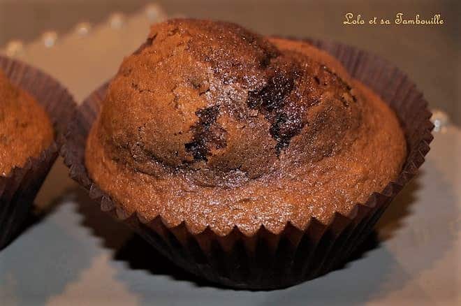 Muffins au Nutella & pépites de chocolat