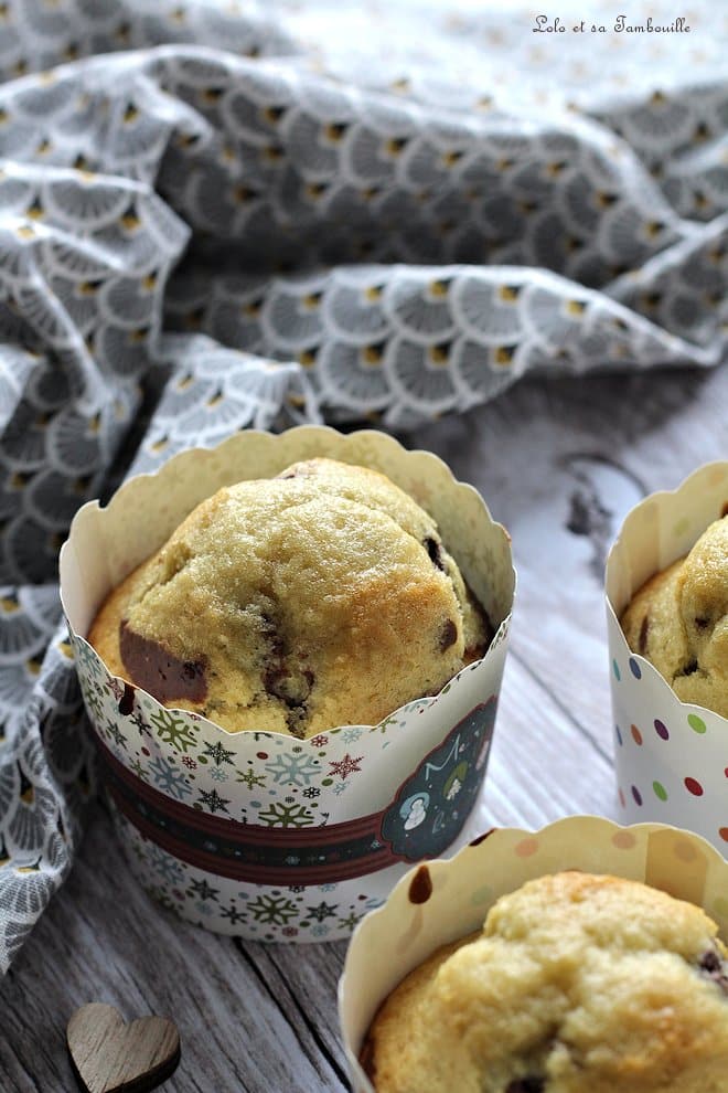 Muffins marbrés {chocolat & vanille}