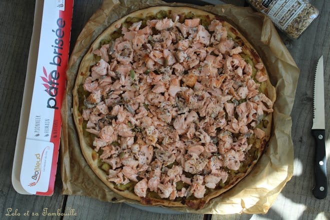 Tarte fine au saumon