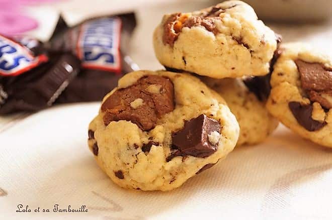 Cookies aux snickers® & chocolat