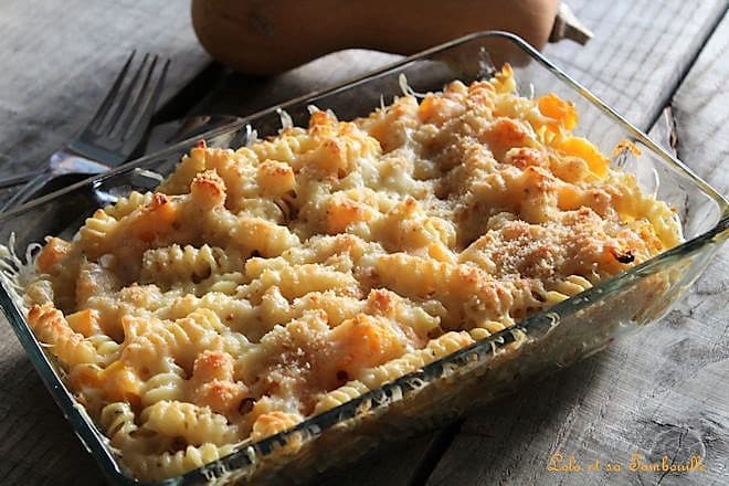 Gratin de pâtes butternut