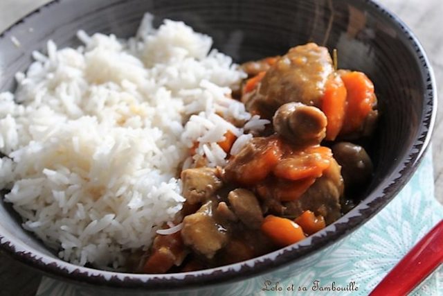Sauté de veau aux champignons & carottes • Recette de Lolo et sa tambouille