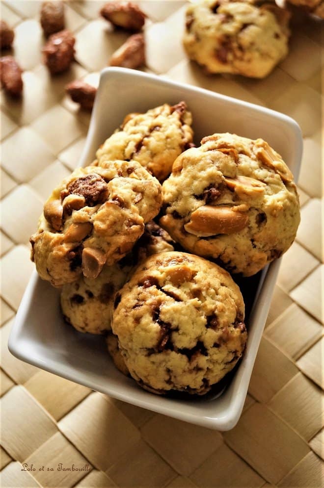 Cookies aux cacahuètes caramélisées {chouchou}