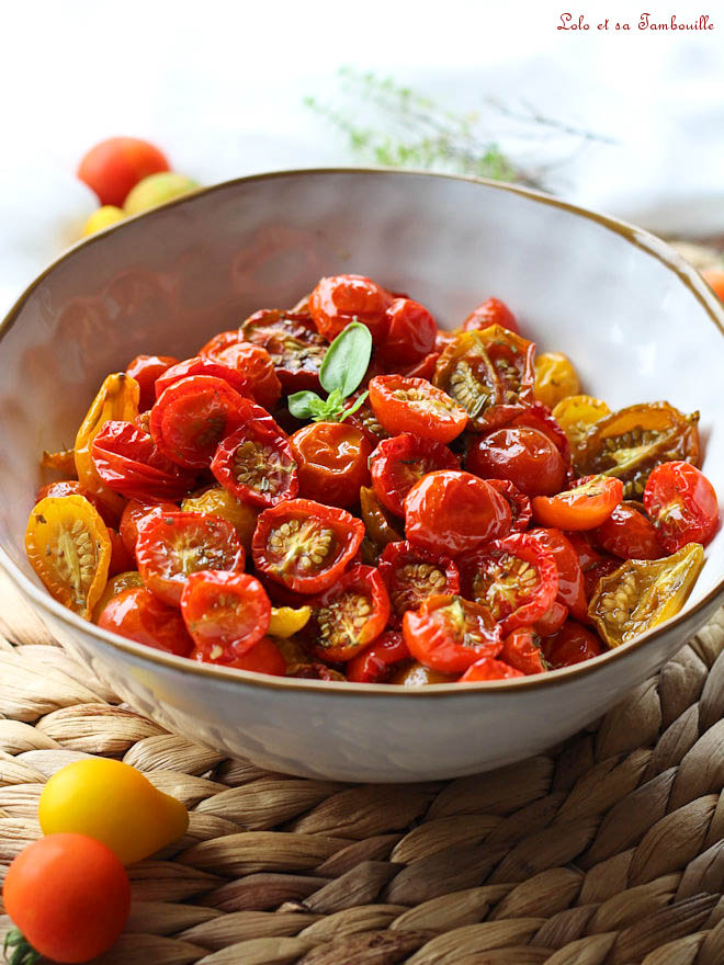 Tomates cerises confites - Goûtu.org - Cuisinez avec nous !