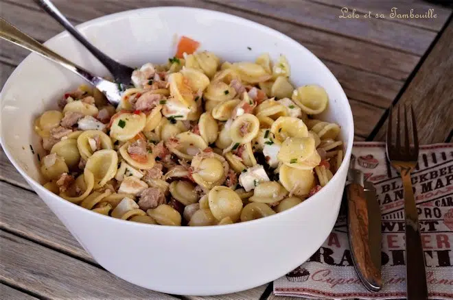 Salade de pâtes au thon