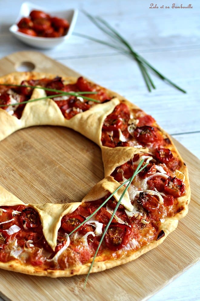 Pizza étoile aux tomates