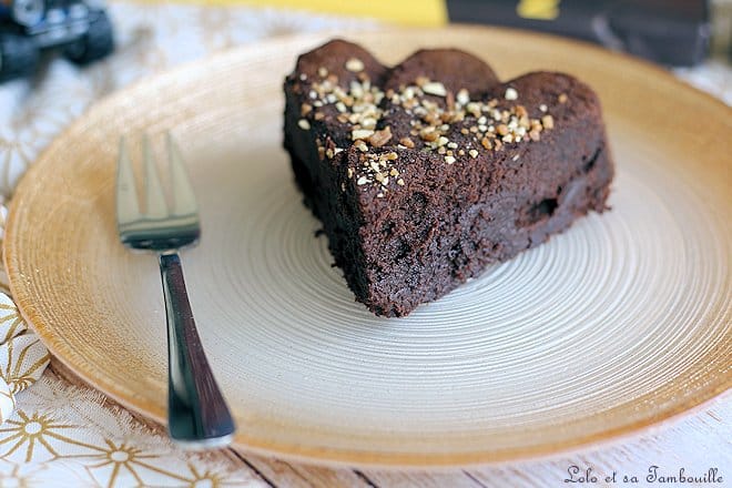 Fondant chocolat compote