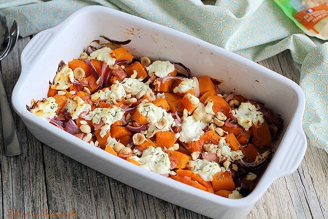 Gratin de butternut chèvre frais