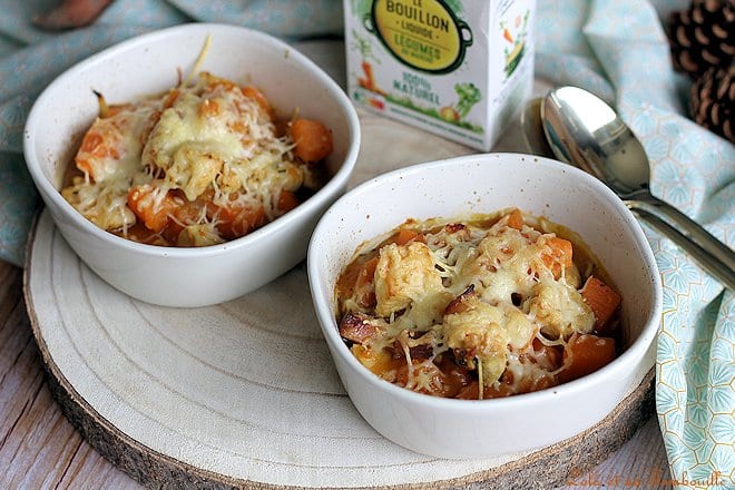 Gratiné patates douces poulet