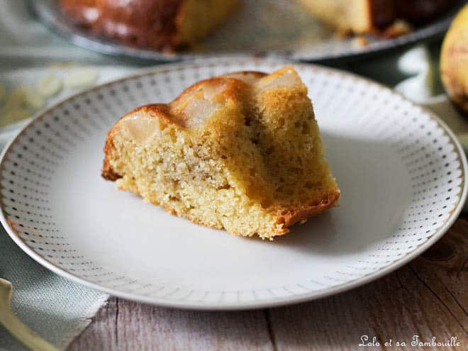 Moelleux poires frangipane